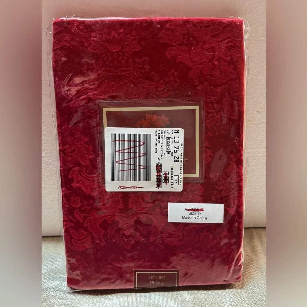 Vienna Red Damask Tablecloth